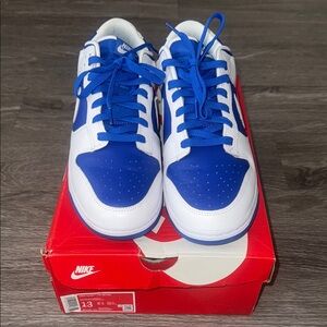 Nike Royal Blue and White Athletic Shoes